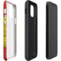 Spain Flag Dark Wood iPhone 12 Pro Impact Case